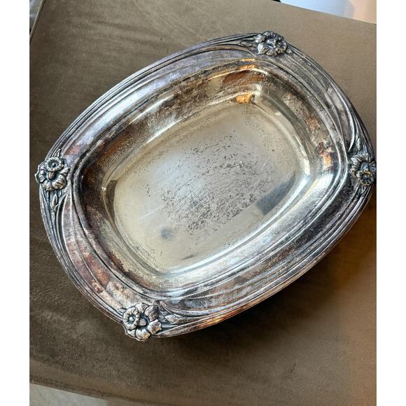 Vintage Roger Bros Daffodil Silver Tray - Picture 2 of 7